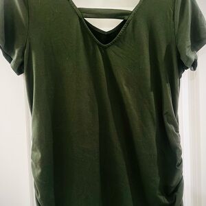 Olive Green Women's Maternity Top